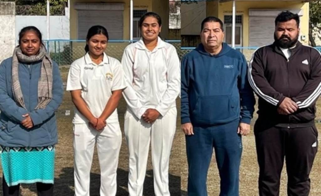 Anjali and Surabhi selected for Punjab Under23 Womens Cricket Team Dr Raman Ghai